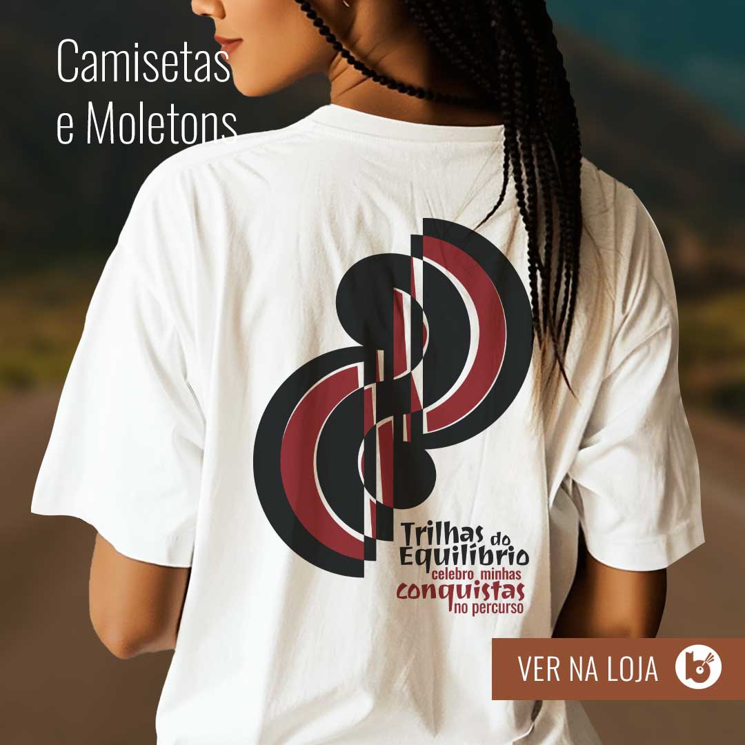 Imagem estampa trilhas do equilíbrio - chamada para compra